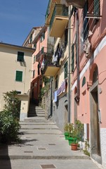 Fototapeta na wymiar Cinque Terre in Italien, Riomaggiore