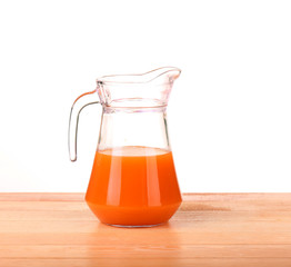 Healthy food - carrots and carrots juice