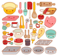 Lovely pastry tool and equipment - Vector file EPS10