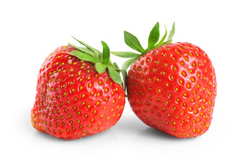 Strawberry isolated on white background.