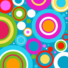 Fototapeta premium retro circles