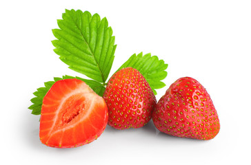 Strawberry isolated on white background.