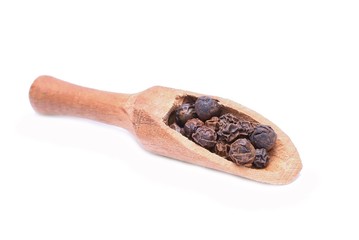 black pepper isolated on white background