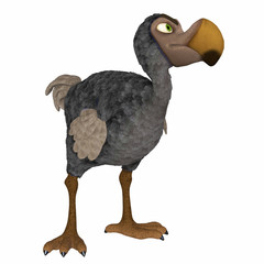 Dodo 3d cartoon © umnola