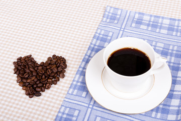 Coffee cup with heart