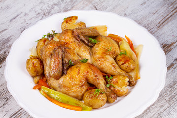 Herb-Roasted Chicken and Vegetables