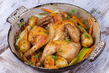Herb-Roasted Chicken and Vegetables