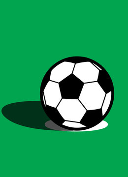 Pallone da calcio sul dischetto