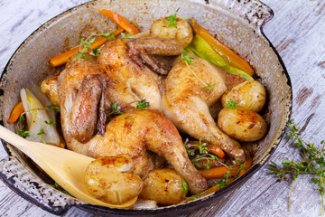 Herb-Roasted Chicken and Vegetables