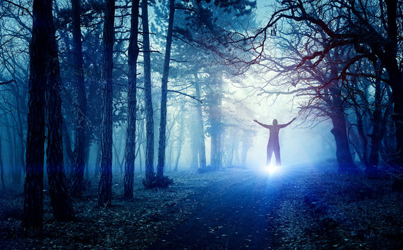 Fototapeta Ghost in forest