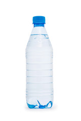 Naklejka premium Water bottle isolated on the white
