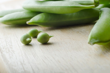 Peas Extracted from Pods