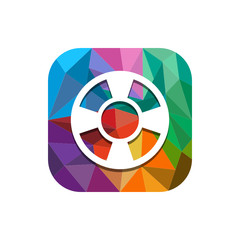 
Geometric App Button
