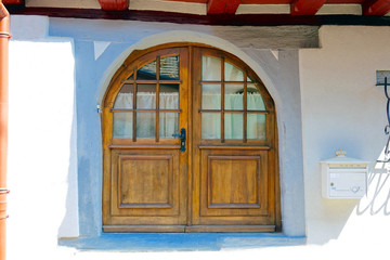 old wood portal