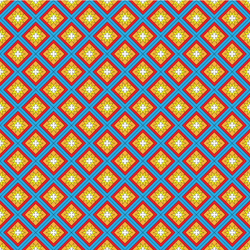 Цветные  ромбы