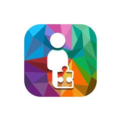 Geometric App Button