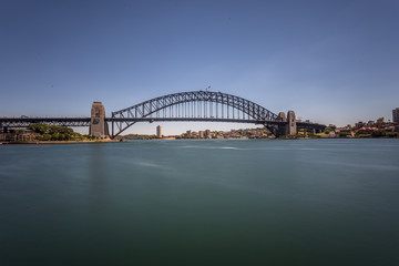 Fototapeta na wymiar Sydney Harbour Bridge Langzeitbelichtung