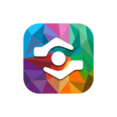 Geometric App Button