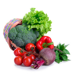 vegetables in basket
