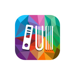 Geometric App Button