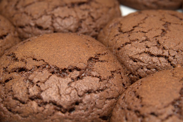 freshly made choocolate cookies
