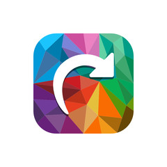 Geometric App Button