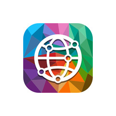 Geometric App Button