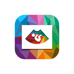 Geometric App Button