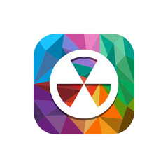 Geometric App Button