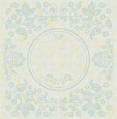 Elegant decorative khokhloma postcard frame