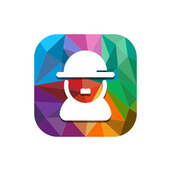 Geometric App Button