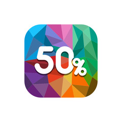 Geometric App Button