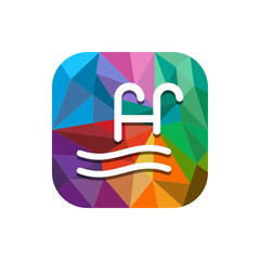 Geometric App Button