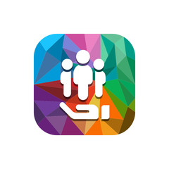 Geometric App Button