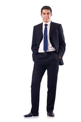 Obraz premium Businessman in formal attire isolated on white