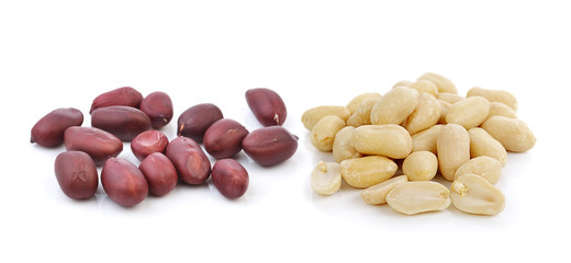 peanut on white background