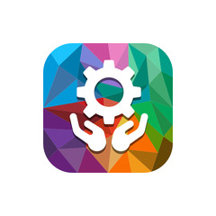 Geometric App Button