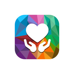 Geometric App Button