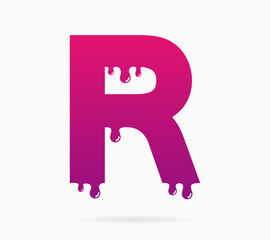 Letter R logo or symbol icon