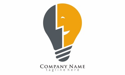 Idea Lamp Logo Vector