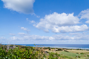 沖縄県　波照間島　ふりぶち公園　高台からの景色