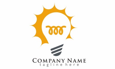 Idea Lamp Logo Vector