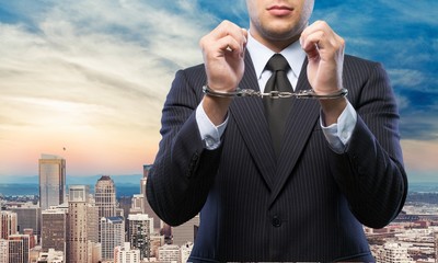 Handcuffs, White Collar Crime, Arrest.