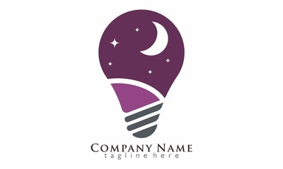 Idea Lamp Logo Vector