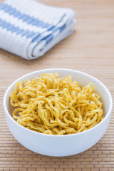 Fried Noodles Raw material for food, fiber suburban white.