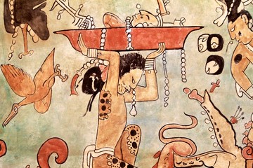 Mayan mural paintings