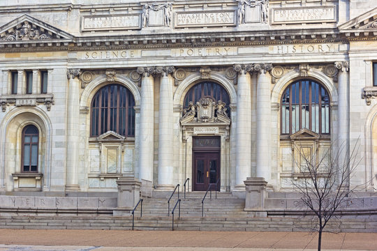 The Carnegie Library at Mt. Vernon Square in Washington DC. 