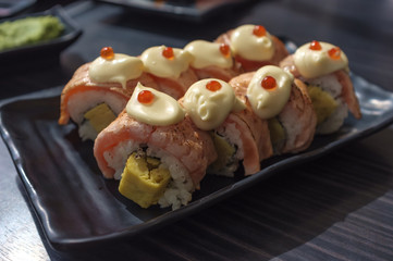 Salmon Roll with Egg