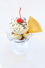 Roti SaiMai on white background