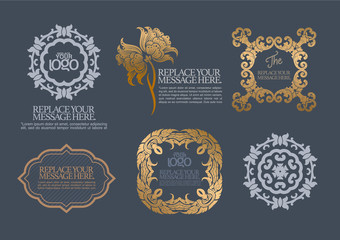 vector set: calligraphic design elements and page decoration - l